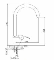 Смеситель для кухни Haiba Хром арт-HB4615 — фото 2, Смесители для кухни