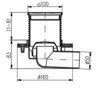 Товар: Душевой трап Azario AZ-411 L с решеткой Sun - фото 2 Душевой трап Azario AZ-411 L с решеткой Sun — фото 2, Трапы для душа