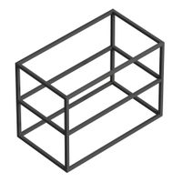 Товар: Металлический двухъярусный сварной каркас под раковину CEZARES CADRO-90/46/58-2C-SO-MET-ST - фото 1 Металлический двухъярусный сварной каркас под раковину CEZARES CADRO-90/46/58-2C-SO-MET-ST — фото 1, Консоли для раковины