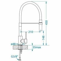 Товар: Смеситель для кухни Alveus Elia Chr 1129024 Хром Черный - фото 2 Смеситель для кухни Alveus Elia Chr 1129024 Хром Черный — фото 2, Смесители для кухни