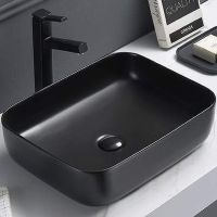 Раковина-чаша CeramaLux 50 2105B Черная глянцевая — фото 1, Раковины накладные