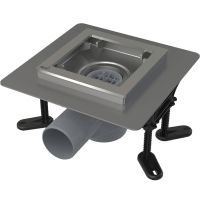 Трап для душа Alcaplast APV130 без решетки — фото 1, Трапы для душа