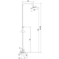 Душевая система Haiba Нержавеющая сталь арт-HB24801-2 — фото 3, Душевые стойки