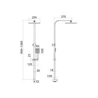 Товар: Душевая система Iddis Bild BIL1FSBi76 Хром - фото 4 Душевая система Iddis Bild BIL1FSBi76 Хром — фото 4, Душевые стойки