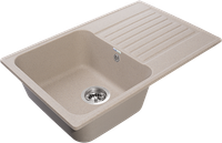 Товар: GRANFEST Мойка QUARZ 78 1-чаша+крыло 740*480мм песочный арт.GF-Z- - фото 2 GRANFEST Мойка QUARZ 78 1-чаша+крыло 740*480мм песочный арт.GF-Z- — фото 2, Кухонные мойки