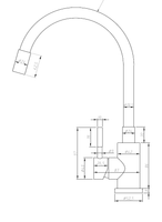 Товар: Смеситель для кухни ESKO Snake K44 B Нержавеющая сталь Черный - фото 3 Смеситель для кухни ESKO Snake K44 B Нержавеющая сталь Черный — фото 3, Смесители для кухни