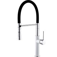 Смеситель для кухни Accoona A4890GF-1 Белый Хром Черный — фото 1, Смесители для кухни