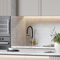 Смеситель для кухни Sancos Orta SC4008BG Золото брашированное Черный — фото 8, Смесители для кухни