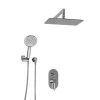 A16169 Встраиваемый комплект для душа с верхней душевой насадкой и лейкой — фото 2, Душевые системы