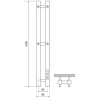 Электрический полотенцесушитель Melodia della vita Etude Electro Ferrum 100х09 П2 MTREEF10009bk Черн — фото 2, Электрические полотенцесушители