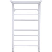 Водяной полотенцесушитель Comfysan Luce W-8 80x40 013615 с полкой Белый матовый — фото 4, Водяные полотенцесушители