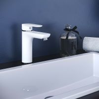 Смеситель для раковины Aringa Рейн AR02008WH Белый — фото 3, Смесители для раковины