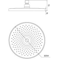 Верхний душ Iddis Optima Home OPH25BPi64 Черный матовый — фото 2, Верхние души