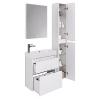 Товар: Тумба SLIM, 65 см, подвесная/напольная, 2 ящика, белый глянец арт-99.0401 - фото 2 Тумба SLIM, 65 см, подвесная/напольная, 2 ящика, белый глянец арт-99.0401 — фото 2, Тумбы под раковину