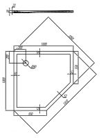 Душевой поддон из искусственного камня Aquaton Калифорния 100x100 1A714936CA010 Белый — фото 4, Душевые поддоны из искусственного камня