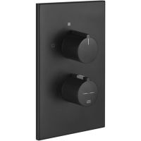 Смеситель для душа Gessi Emporio Via Manzoni 38794#299 с термостатом Черный матовый — фото 1, Смеситель для душа