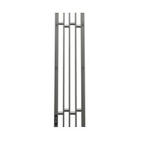 Полотенцесушитель электрический Point Фрея PN20738GB П2 180x800 диммер слева, графит блеск — фото 1, Электрические полотенцесушители