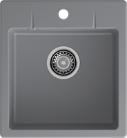 GRANFEST Мойка URBAN 245 1-чаша 450*490мм темно-серый арт.GF-UR- — фото 1, Кухонные мойки