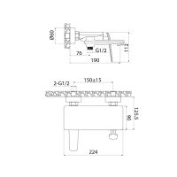 Смеситель для ванны Iddis Dash Хром арт-DASSB00i02WA — фото 5, Смеситель для ванны