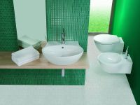 Раковина Hatria Nido 56 Y0TT01 Белая — фото 5, Раковины