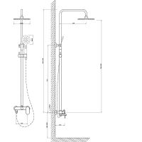 Товар: Душевая система Melodia della vita Rock MSC00106С Хром - фото 3 Душевая система Melodia della vita Rock MSC00106С Хром — фото 3, Душевые системы