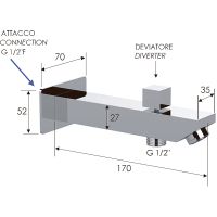 Товар: Излив для смесителя Remer 91QD Хром - фото 2 Излив для смесителя Remer 91QD Хром — фото 2, Комплектующие для туалета