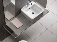 Товар: Раковина Hatria Happy Hour 48 Белая арт-Y0M701 - фото 2 Раковина Hatria Happy Hour 48 Белая арт-Y0M701 — фото 2, Раковины накладные