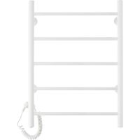 Электрический полотенцесушитель Domoterm Аврора DMT 109-5 50x71 EK L Белый матовый — фото 1, Электрические полотенцесушители