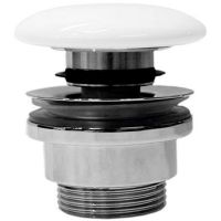 Донный клапан GSI Spares PCS09 click-clack Белый матовый — фото 1, Донные клапаны