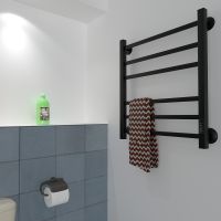 Электрический полотенцесушитель Маргроид Вид 81-10 профильный 600x500 8110-6050-1081-9005R правый Че — фото 4, Электрические полотенцесушители