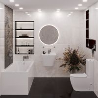 Акриловая ванна Corpa Nera Davinci 150x70 CN05001WH без гидромассажа — фото 3, Акриловые ванны