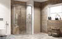 Душевой уголок Ambassador Queen 120х80 11011103R профиль Хром стекло прозрачное — фото 8, Асимметричные душевые уголки