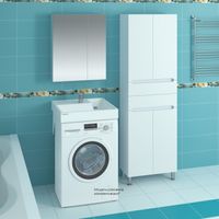 Раковина СанТа Юпитер 60 900116 на стиральную машину Белая — фото 3, Раковины на стиральную машину