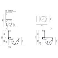 Товар: Унитаз компакт GSI Pura 880611 Белый глянцевый без бачка и сиденья - фото 3 Унитаз компакт GSI Pura 880611 Белый глянцевый без бачка и сиденья — фото 3, Унитазы