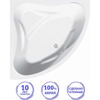 Акриловая ванна C-Bath Aurora 140x140 CBS001003 без гидромассажа — фото 2, Акриловые ванны
