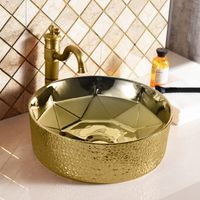 Товар: Раковина-чаша Point Феникс 41 PN43151GB Брашированное золото - фото 4 Раковина-чаша Point Феникс 41 PN43151GB Брашированное золото — фото 4, Раковины