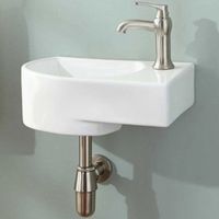 Раковина CeramaLux 41 9273L L белая — фото 1, Мини-раковины