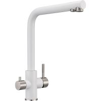 Смеситель для кухни Milacio Ultra MCU.553.WH Белый Нержавеющая сталь — фото 1, Смесители для кухни