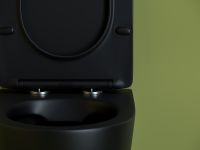 Унитаз Ceramicanova Uno Rimless CN11001MB подвесной Черный матовый с сиденьем Микролифт — фото 2, Подвесные унитазы