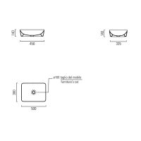 Раковина-чаша GSI Nubes 50 903711 Белая — фото 2, Раковины