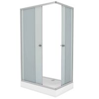 Товар: Душевой уголок Niagara Eco NG-129-14Q (120х90х195) низкий поддон(13см),стекло матовое,2 места - фото 2 Душевой уголок Niagara Eco NG-129-14Q (120х90х195) низкий поддон(13см),стекло матовое,2 места — фото 2, Душевые уголки