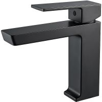 Смеситель для раковины Rose R18H R1801H-1 Черный матовый — фото 1, Смесители для раковины