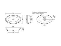 Товар: Раковина-чаша Hatria Happy Hour 70 Y0M901 Белая - фото 2 Раковина-чаша Hatria Happy Hour 70 Y0M901 Белая — фото 2, Раковины