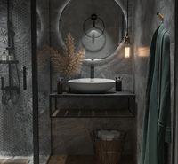 Товар: Столешница под раковину 1MarKa Loft 90 Ц0000021562 Черная - фото 3 Столешница под раковину 1MarKa Loft 90 Ц0000021562 Черная — фото 3, Столешницы под раковину