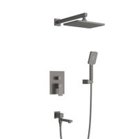 Душевой комплект встраиваемый с изливом CEZARES SLIDER-VDSET-GM — фото 2, Встраиваемые душевые комплекты