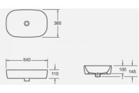 Раковина-чаша Alcora Eclipse 54 LW1814 43072 Белая — фото 2, Раковины
