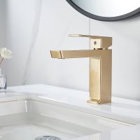 Смеситель для раковины Rose R18G R1801G-1 Золото матовое — фото 14, Смесители для раковины