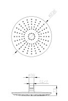Верхний душ ESKO TS270 black Черный матовый — фото 4, Верхние души