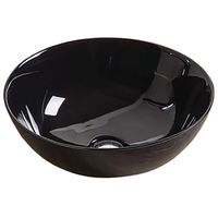 Раковина CeramaLux 41 104B Черная — фото 1, Раковины накладные