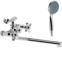 Смеситель для ванны Accoona H72 A7572-2 универсальный Хром — фото 1, Смеситель для ванны